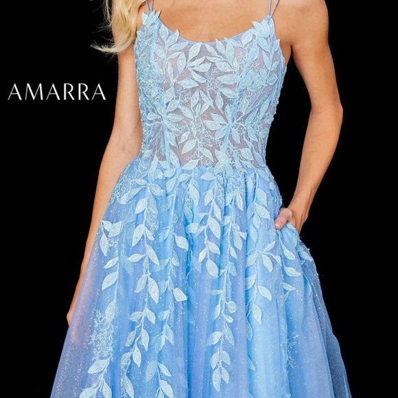 Amarra Dresses Amarra Electric Blue Prom Dress Poshmark